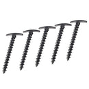 5pcs Black Plastics Camping Awning Tent Stakes Pegs Pins Screw Type Outdoors