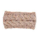 Pink Yarn Spring Winter Ear Warmer Headband For Women Knitted Crochet Twist S2Y7
