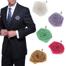 20Pcs Rustic Flower Rose Wedding Burlap Hessian Jute Retro Decor White+Brown