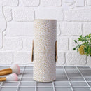 Elegant Leather Makeup Brush Holder Cosmetic Pens Storage Organizer (White) A