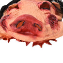 Halloween Scary Masks Novelty Pig Head Horror with Hair Masks Caveira Cospl
