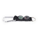 3 in 1 Multifunction Camping Hiking Carabiner w/ Keychain Compass Thermometer LJ