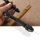 Mini Micro Aluminum Hand Drill With-Keyless Chuck +10x Twist Drills Rotar SFY