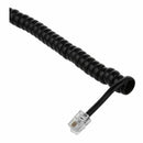 2 m Black Telephone Extension Coil Cable Cord