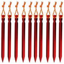 Tent Stakes Rhombic Tent Pegs 7 Inch Ultralight Aluminum Camping Hiking Peg