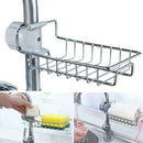 Adjustable Stainless Steel Sink Storage Hanging Basket F0L6 Faucet Shelf-Sp C8M3