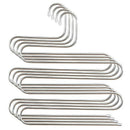Multi-Functional S-Type Stainless Steel Trouser Rack Traceless Non-Slip Stor OZ