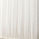 Sheer White French Door Curtains Blackout Curtain Panel 25x72'' / 64x183cm