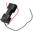 2Pcs Double Side Opening Frame 2 x 1.5V AA Battery Case Holder Black