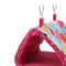 Pet Bird Parrot Budgie Hammock Cage Hut Tent Bed Hanging Cave Bed Heart L