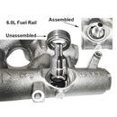 High Pressure Oil Rail Repair Kit (4) For 2004-2010 Ford 6.0L Powerstroke C