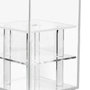 Clear Acrylic Rose Flower Box Makeup Organizer Artificial Flower Bouquet Fl Q3R7