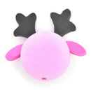 Cute Pink Elk Antenna Topper Eva Decorative Topper Balls for Cars Christmas A3C