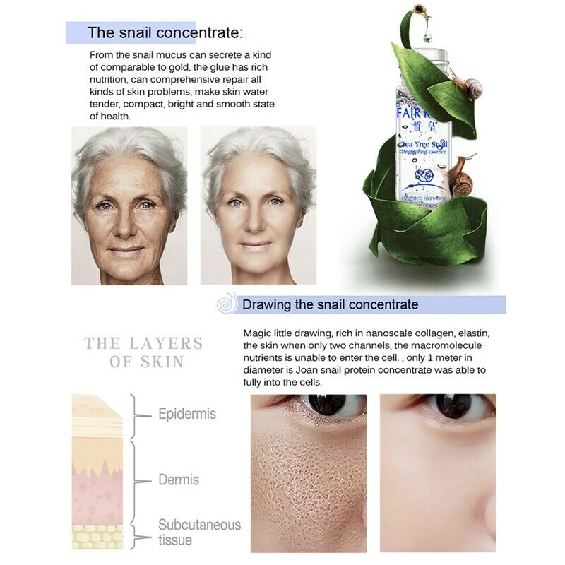 Fair King Tea Tree Hyaluronic Acid Snail Plant Extract Face Serum Whitening N3H1
