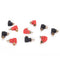 10x RCA right angle connector plug adapters M/F male to female 90degree elbow lj