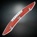 Motorcycle Abs Chrome Rear Trunk Accent Handle Bowl Trim Strip Fairing Cove