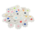 50 SMALL Flower Patch Embroidered Sew on Patches Dress Applique Badge Craft