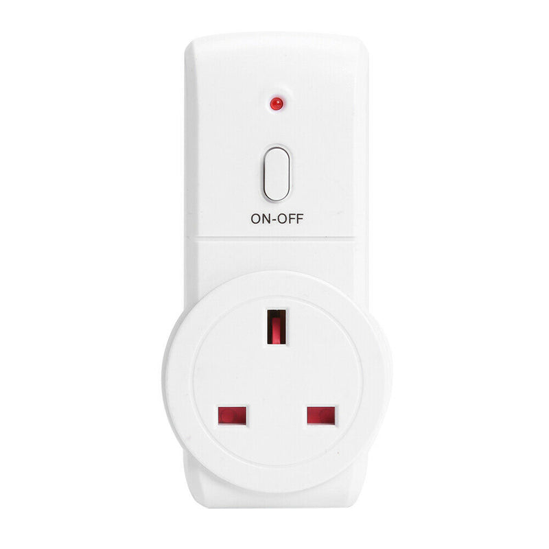 3pcs UK Plug Power Outlet Light Switch Socket+1pc Wireless Remote Control