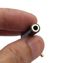 90 Degree Right Angled Audio Adapter Audio Microphone Jack Stereo Plug Connector