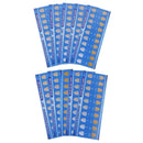 10Pcs Rectanglea Cold Light Teeth Whitening Color Palette Paper Shade Guide C BX