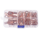 60Pcs Electrical Copper Lug Cable Wire Connectors Crimp Terminal SC6-25 Set Ki3C