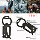 11 In 1 Multi-Function EDC Tool Card Creative Bottle Opener Keychain Portable
