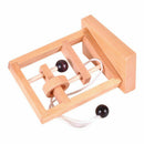 Wooden Threading Loosened Unlock Ring Unlink Untie Rope Logic Puzzle Burr P