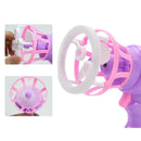 Plastic Electric Automatic Bubble Machine Fan Gun Blower Kids Playing Toys