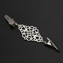 5X(Women Cardigan Sweater Blouse Pin Shawl Brooch Flower Clips Shirt Colla E8R3)