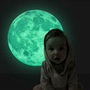 Creative Moon Luminous Wall Stickers Fluorescent Kids Bedroom Decor(Medium) A