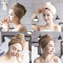 3Pcs Lady Microfiber Ultra Absorbent Soft Hair Drying Towel Turban Bath Cap