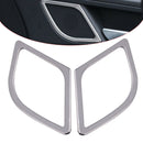 2 Stainless Steel Door Speaker Audio Trim Cover fit for Hyundai Tucson 2016-2017