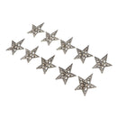10 Pcs Crystal Embellishments Flatback Rhinestone Buttons DIY Craft Decor