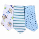 Crtartu pack of 3 bibs with funny pictures for kids monkey