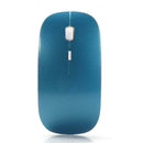 Optical Wireless Mouse 2.4G Receiver Ultra-thin for Computer PC blue
