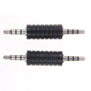 2x 3.5mm stereo male to male jack audio plug connector/coupler adapter joiner TE