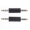 2x 3.5mm stereo male to male jack audio plug connector/coupler adapter joiner TE