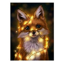 Full Drill Christmas Fox 5D Diamond Painting Hand Embroidery Decoration C6M4
