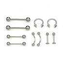 20Pcs Body Piercing Jewelry Men Women Tongue Eyebrow Lip Nose Navel Belly R