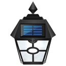 Retro Hex LED Solar Lamp Dynamic Falme IP65 Outdoor Path Ground Wall Light