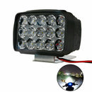 Motorcycle Headlight Spot Light 15 LED 1000LM Motos ATV UTV Scooter Lighting Ew
