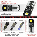 10x White T10 194  W5W 2835 LED Canbus Error Free License Plate Light Bulb 6000K