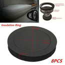 8PCS Car Truck Speaker Ring Bass Door Trim Sound Insulation Cotton Rubber Foam