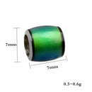 5pcs Loose Beads Mood Barrel Spacers Beads Jewelry 7x7mm Finding Crafts