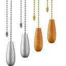 4 Pieces Ceiling Fan Chain Pulls Wooden Pull Chain Extension Pull Chain for T3H7