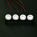 4LED White Lights Round Lampshade for 1/10 Axial Climbing Car Crawler Part