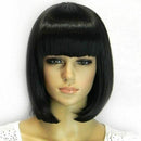 Hair Wig humans natural short Straight Straight Bobo Full Head with Bangs B