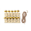 Cartoon Bee Wood Clips Photo Paper Pegs Clothespin Craft Decor with Hemp Rope FT