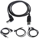 4Pcs USB2.0 Male To Type B 90Degree Different Angle Extension Adapter Cable