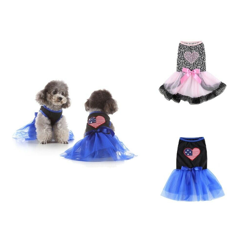 2x Adorable Dogs Fashion Dress Female Dogs